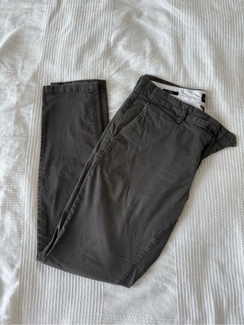 Frank & Oak Men's Charcoal Chino Pants